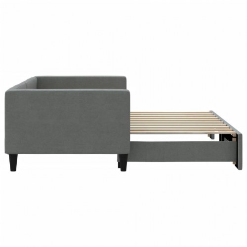 Daybed med udtræk 90 x 190 cm - mørkegrå
