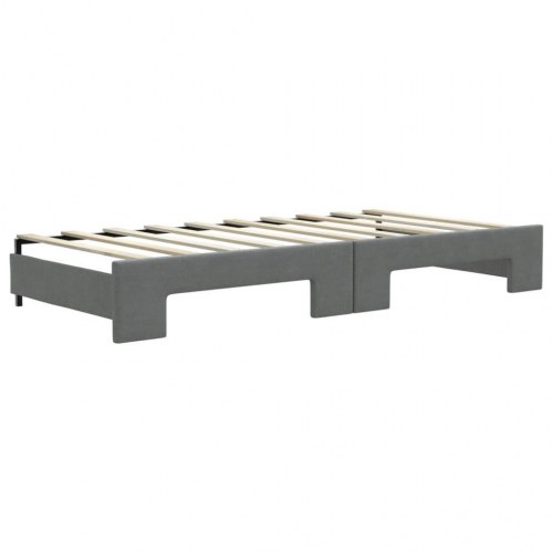 Daybed med udtræk 90 x 190 cm - mørkegrå