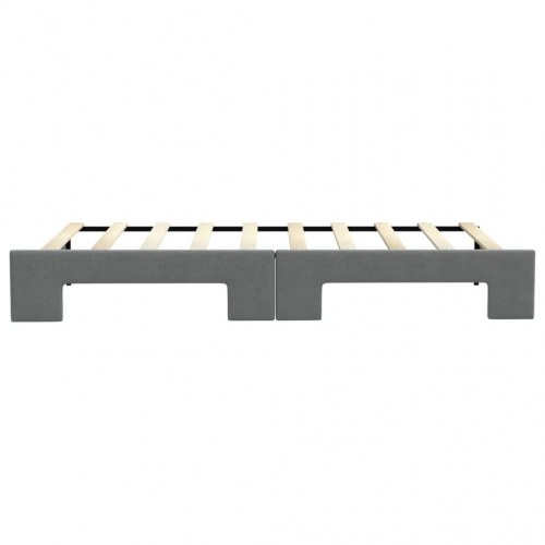 Daybed med udtræk 90 x 190 cm - mørkegrå