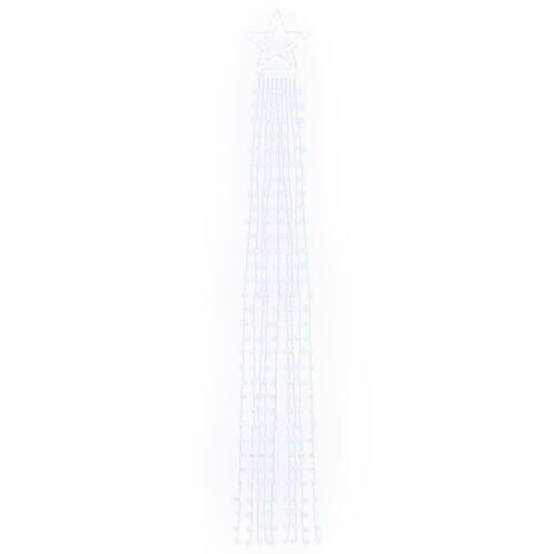 Juletræslys 320 LED'er 375 cm koldt hvidt lys
