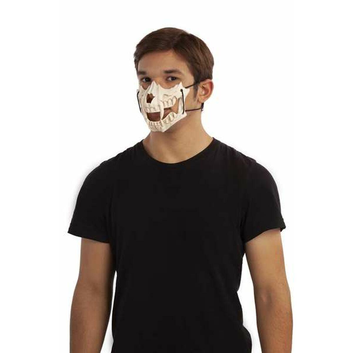 Half Mask Rovdyr Ben Onesize Skelet Halloween