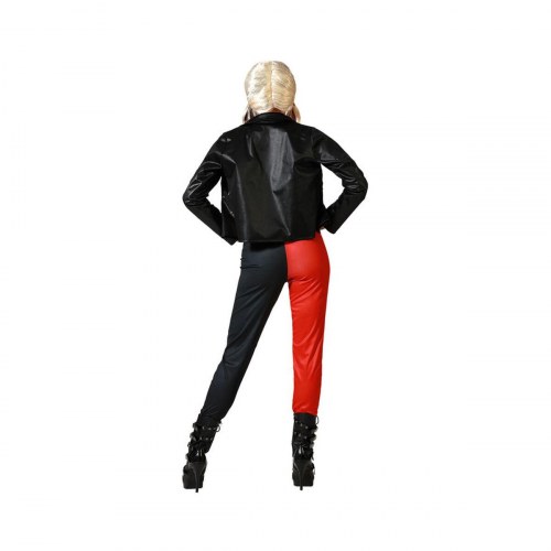 Blødende Harlekin kostume til voksne - Dame M/L, rød/sort