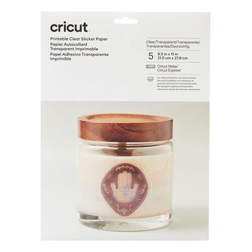 Printbart selvklæbende papir til skæreplotter Cricut CLEAR