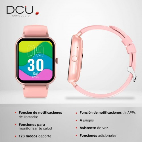 DCU Tecnologic Curved Glass Pro smartwatch - Pink