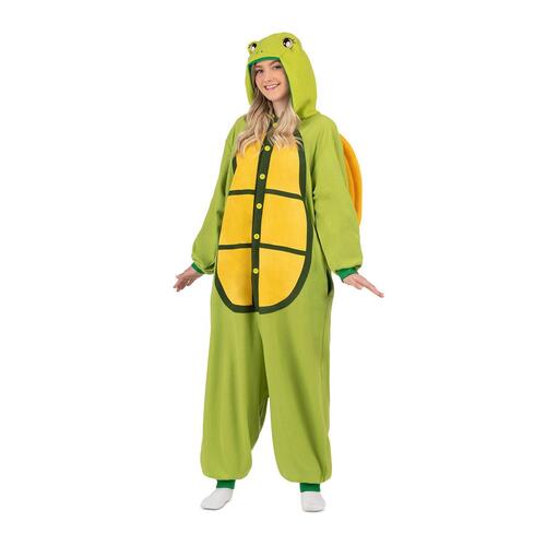 Kostume til voksne Skildpadde Gul Grøn S/M