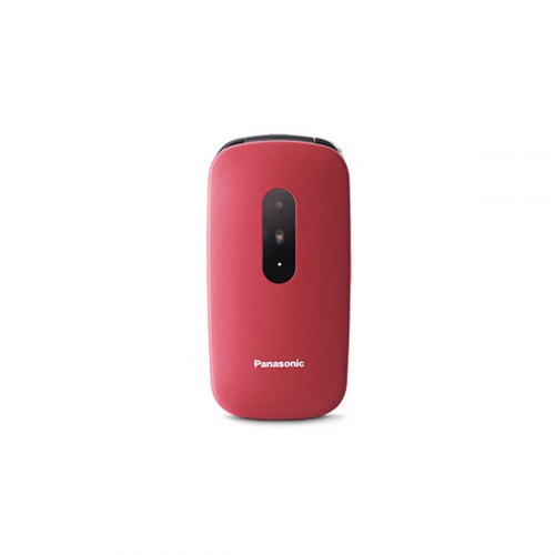 Panasonic KX-TU446EXR mobiltelefon til ældre, 2,4" - rød