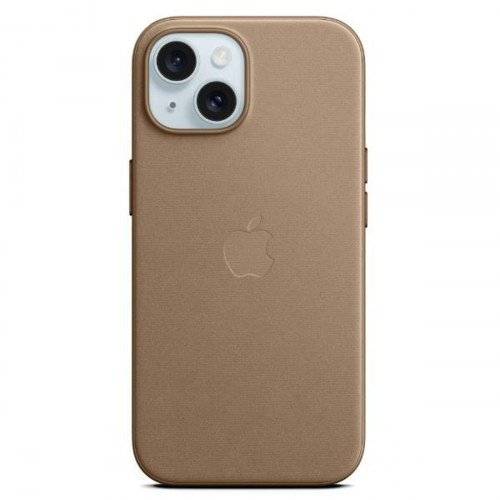 Apple mobilcover til iPhone 15 - brun/grå, silikone, 6,1"