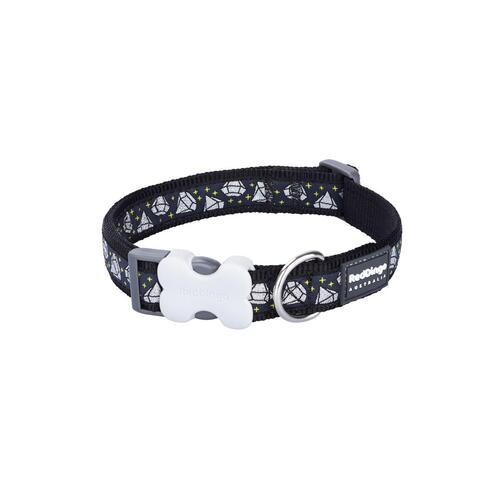 Hundehalsbånd Red Dingo Diamond 20-32 cm Sort