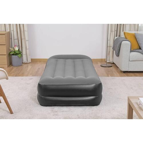 oppustelig luftmadras med indbygget luftpumpe 191x97x46 cm