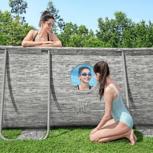 Power Steel swimmingpoolsæt 488x305x107 cm
