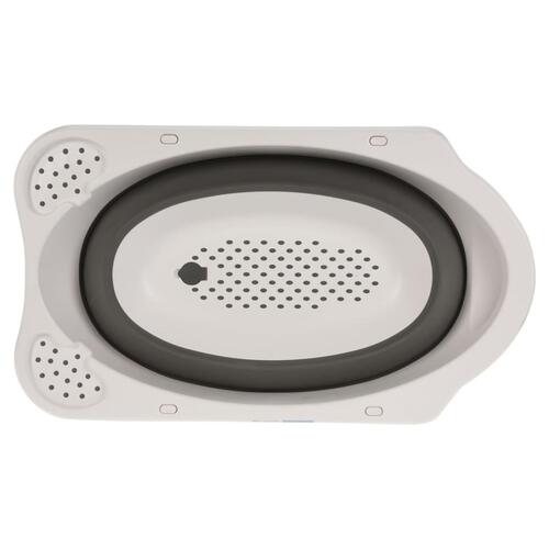 Bathroom Solutions foldbart babybadekar hvid og grå
