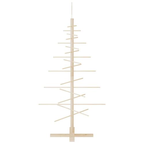 Dekorativt juletræ 125 cm massivt fyrretræ