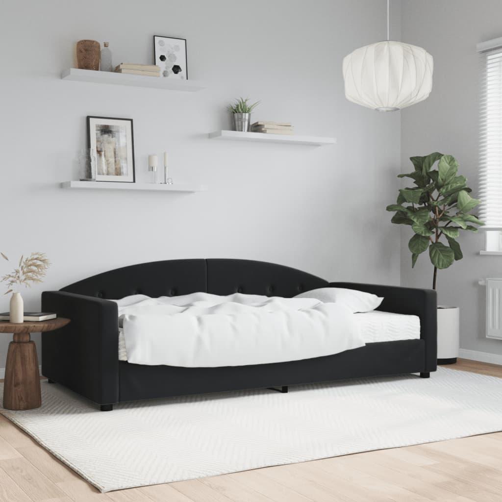 Daybed Med Madras 100x200 Cm Velour Sort