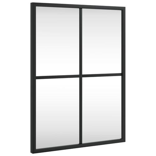 Vægspejl 30x40 cm rektangulært jern sort