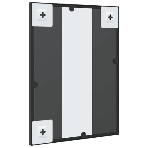 Vægspejl 30x40 cm rektangulært jern sort