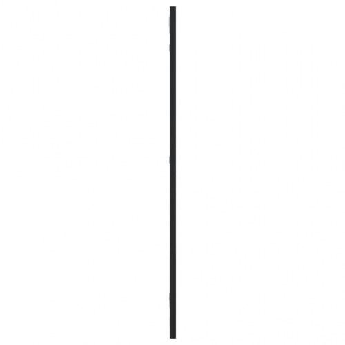 Rektangulært vægspejl 30×80 cm - sort jernramme