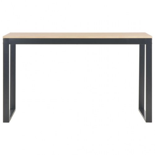Computerbord 120x60x70 cm sort og egetræsfarve