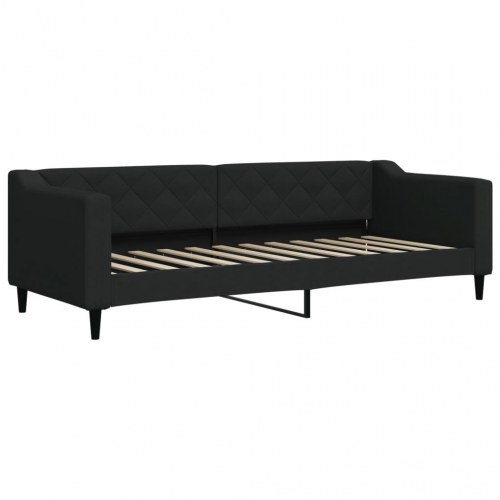 Daybed med udtræk 80 x 200 cm - sort