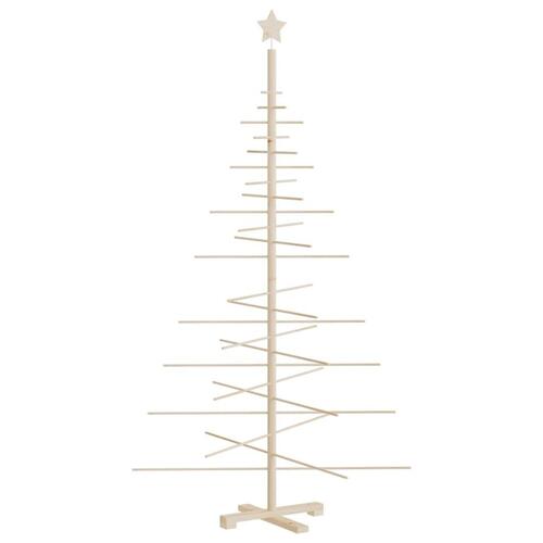 Dekorativt juletræ 180 cm massivt fyrretræ