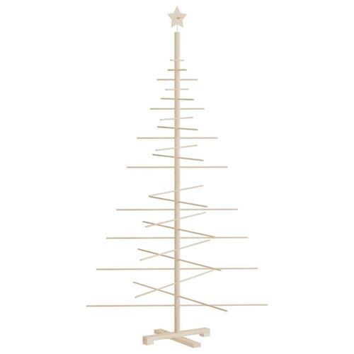 Dekorativt juletræ 180 cm massivt fyrretræ