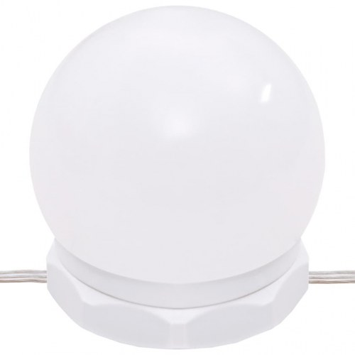 Makeupbord med LED-lys 96x40x142 cm sonoma-eg