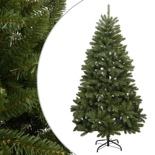 Kunstigt juletræ med fod 120 cm - hængslet, grøn