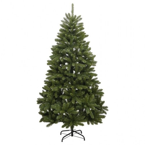 Kunstigt juletræ med fod 120 cm - hængslet, grøn