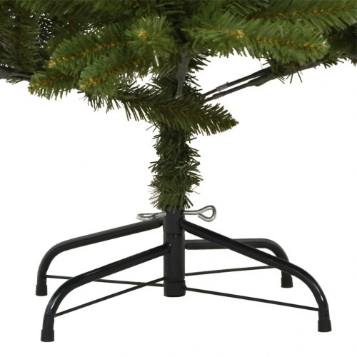Kunstigt juletræ med fod 120 cm - hængslet, grøn