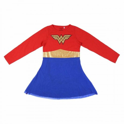 Wonder Woman kjole til piger, rød - 12 år (Wonder Woman)