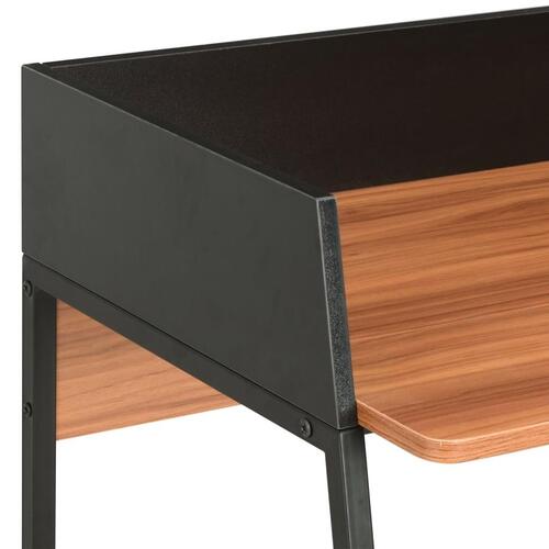 Skrivebord 90 x 60 x 88 cm sort og brun