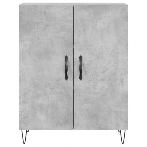 Højskab 69,5x34x180 cm konstrueret træ betongrå