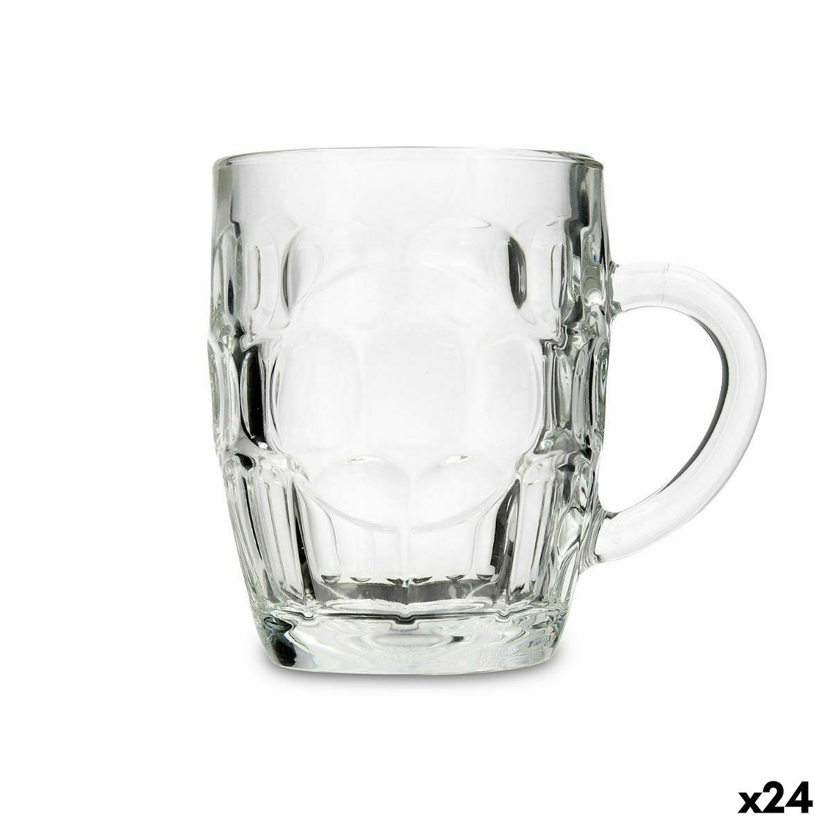 Ølkrus Luminarc Britania Gennemsigtig Glas 560 ml (24 enheder)