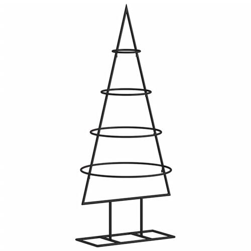 Dekorativt juletræ 60 cm metal sort