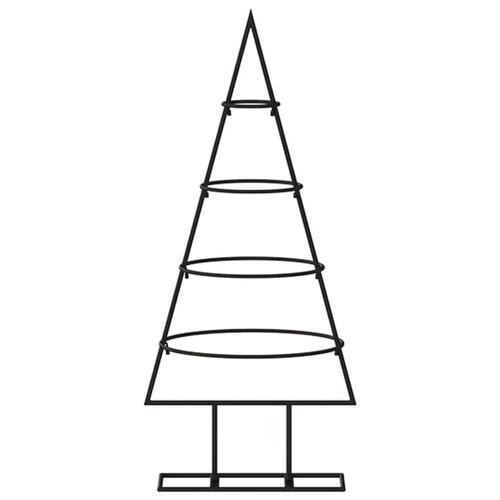 Dekorativt juletræ 60 cm metal sort