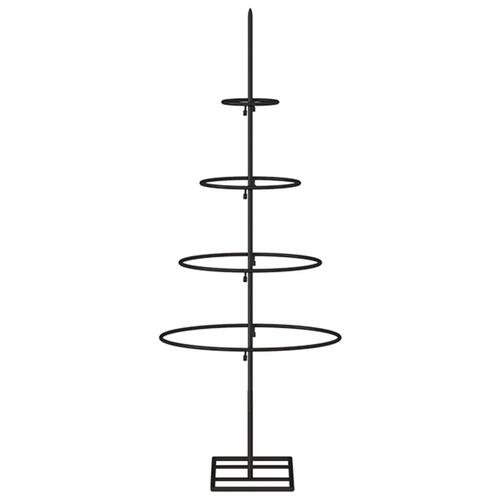 Dekorativt juletræ 60 cm metal sort