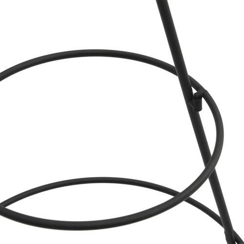 Dekorativt juletræ 60 cm metal sort