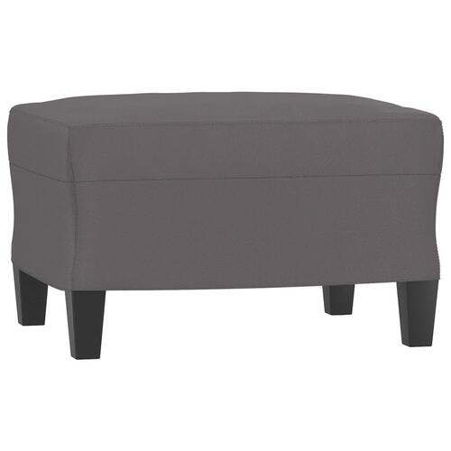 Sofasæt 4 dele med puder kunstlæder grå