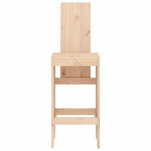 Barstole 2 stk. i massivt fyrretræ - 40 x 42 x 120 cm