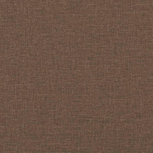 2-personers sofa med pyntepuder 120 cm - stof, brun