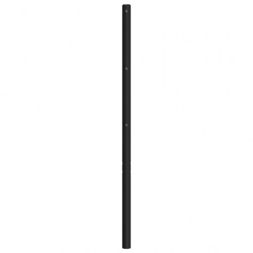 Sengegavl i metal 100 cm - sort