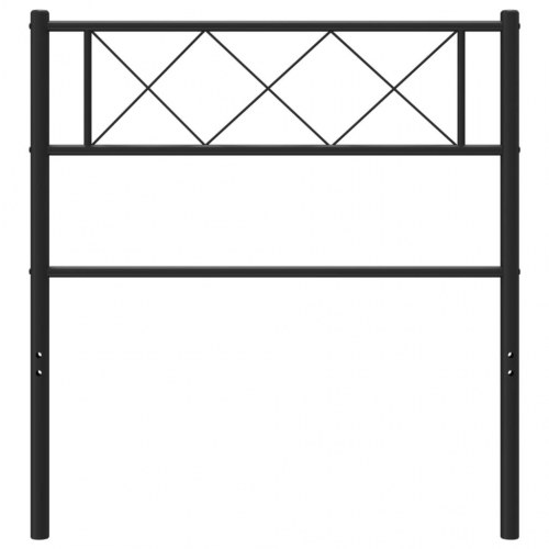 Sengegavl 80 cm metal sort