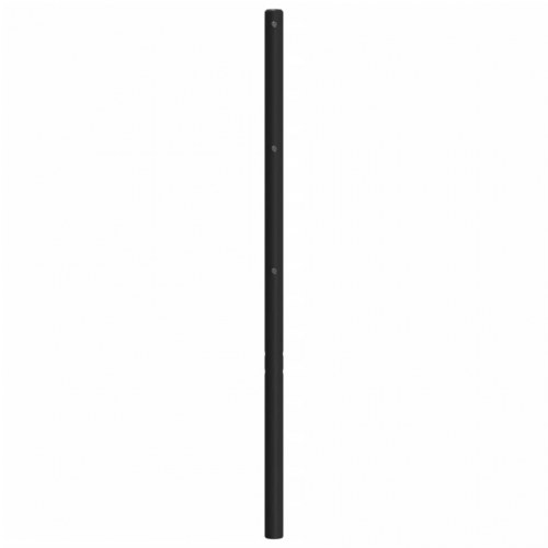 Sengegavl 90 cm i metal - sort