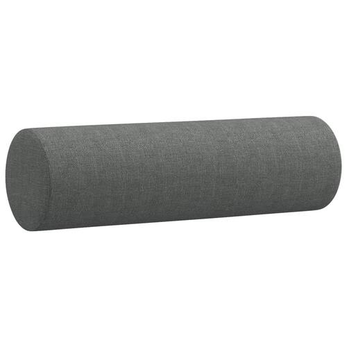 3 personers sofa med puder stof mørkegrå