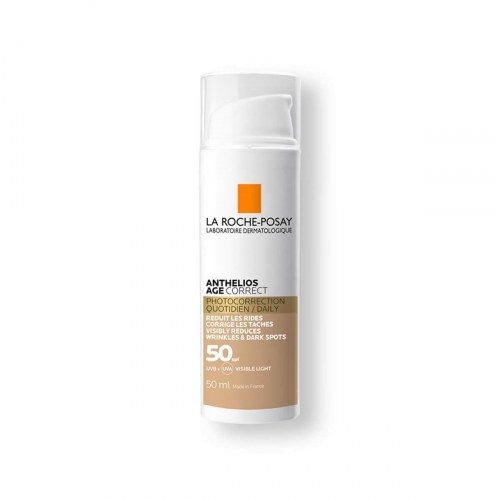 Solcreme SPF 50 med farve La Roche-Posay Anthelios Age Correct 50 ml