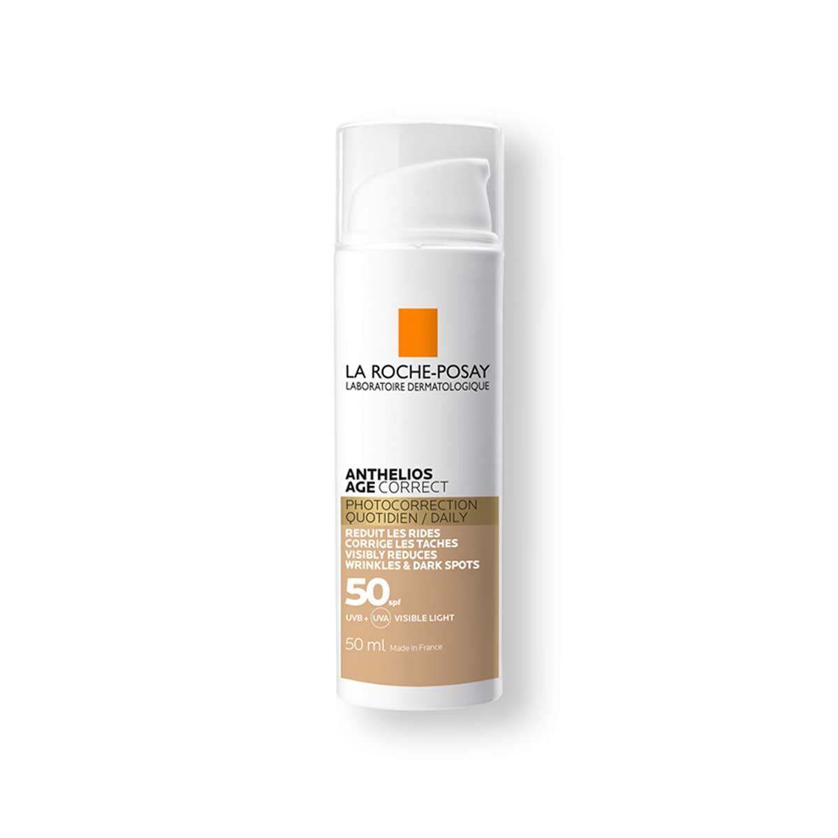 Solcreme SPF 50 med farve La Roche-Posay Anthelios Age Correct 50 ml
