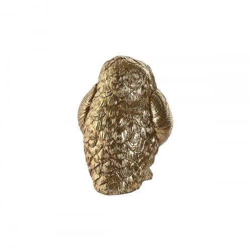 Dekorationsfigurer - gyldne ugler, 11 × 11 × 15 cm (sæt af 3)