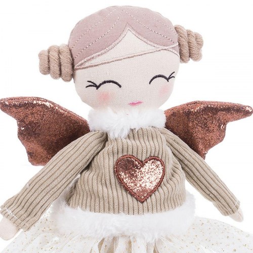 Julepynt Grøn Beige Sand Materiale 42 cm