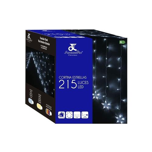 LED gardin Varmt lys Stjerner