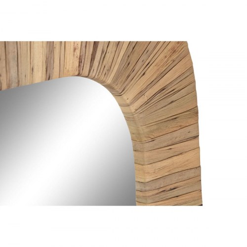 Vægspejl - brun natur, kolonistil, 70 × 3 × 100 cm