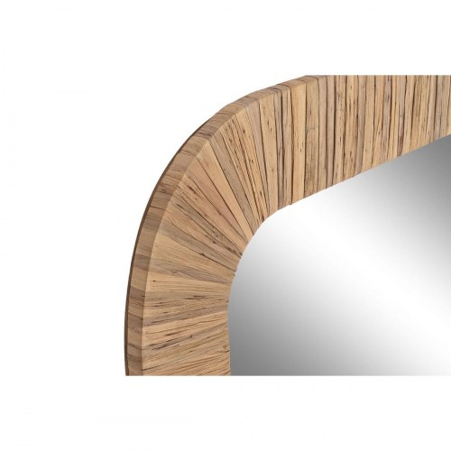 Vægspejl - brun natur, kolonistil, 70 × 3 × 100 cm